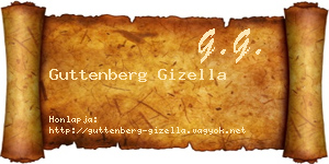 Guttenberg Gizella névjegykártya