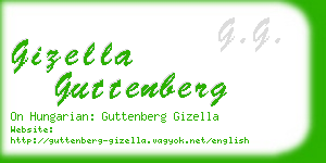 gizella guttenberg business card